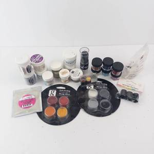 Stampin Up Embossing Powder & Glitter Set with Fresh Flocking & Sponge Daubers