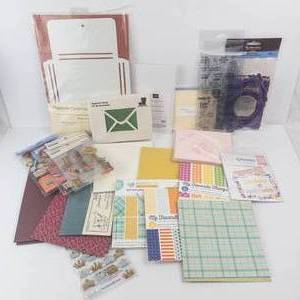 Echo Park Sunshine 6x6 Paper Pack & Ephemera, Recollections Frames & Elephant Dung Envelopes
