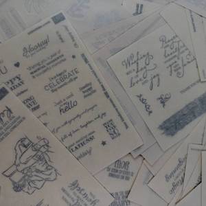 Greeting Sticker Sheets - Assorted Birthday, Thank You & Congrats Messages