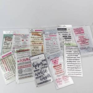 Clear Stamps Collection - Scrapbook.com, My Favorite Things, Picket Fence Studios, LetteriV