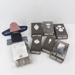 Fiskars Border Punch with Decorative Edge & Stampin Up Craft Sets