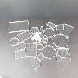 Clear Acrylic Stamping Blocks - Assorted Shapes for Scrapbooking & Card Making