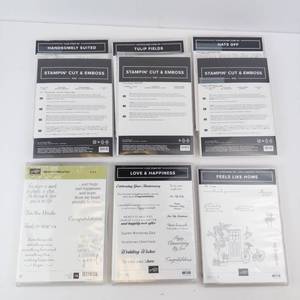 Stampin Up Stamp Sets & Dies (Lot of 9)