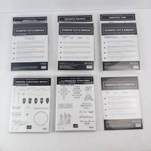 Stampin Up Stampin Cut & Emboss Dies (Lot of 6) - Holiday Sets