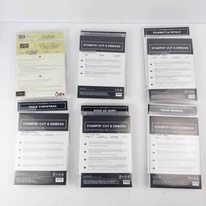 Stampin Up Cling Stamp Sets & Dies - 10-Set ChristmasWinter Lot