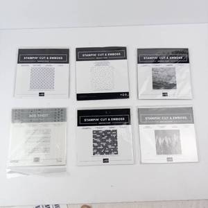 Stampin Cut & Emboss Embossing Folders - 6 Designs & Big Shot
