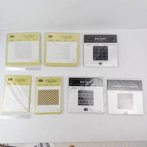 Stampin Up Big Shot Embossing Folders - 8 Distinct Designs