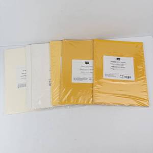 Stampin Up Cardstock 8.5x11 Color Pack Set (4x24) Crushed CurrySo SaffronShimmery WhiteVery Vanilla