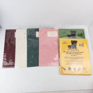 Mr. Ellie Pooh Elephant Dung Paper 25 Sheets 8.5x11 - 5 Colors (Lot of 5)