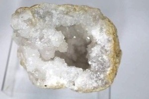 Quartz Geode with Hollow Cavity - Drusy Quartz Crystals