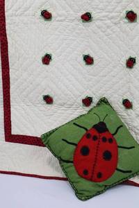 Ladybug Quilt 45 Square - Included 11 Pillow