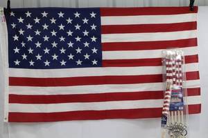 Valley Forge 2x8x12 US Flags Porch Set with 5-Finger Cast Bracket