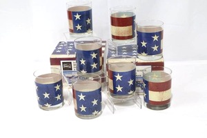 Warren Kimble Colonial Glassware - 4 x 13 oz Double-Old-Fashion Glasses