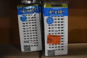 4 x 10 White Floor Registers