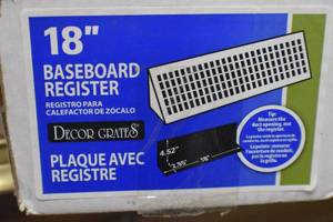 18 baseboard register