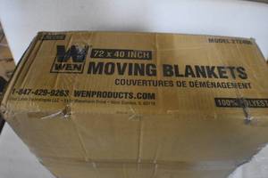WEN 272406 72-Inch by 40-Inch Heavy Duty Padded Moving Blankets, 6-Pack