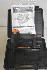 WEN 61711 18-Gauge 38-Inch to 1-Inch Air-Powered 14-Inch Narrow Crown Pneumatic Stapler