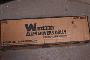 WEN 721830 1320-Pound Capacity 18-by-30-Inch Hardwood Movers Dolly, 2-Pack