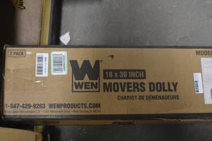WEN 721830 1320-Pound Capacity 18-by-30-Inch Hardwood Movers Dolly, 2-Pack