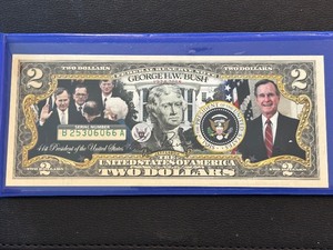George H.W. Bush $2 Dollar Federal Reserve Note