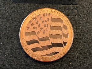 1 Ounce .999 Fine Copper Round