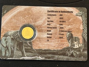 11000th Ounce .999 Fine Gold Round Noahs Ark