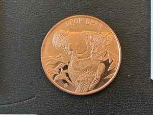 1 Ounce .999 Fine Copper Round