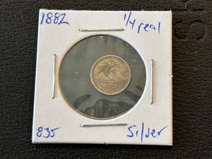 1882 14 Real Silver