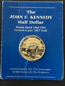 1985 Kennedy Gold Plated Half Dollar