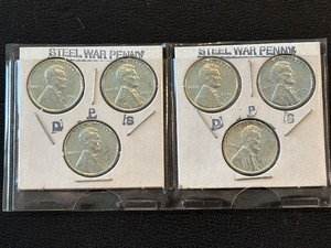1943 Steel Cent Mint Mark Collection