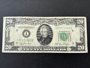 1950 Green Seal $20 Dollar Federal Reserve Note