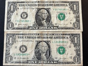 Green Seal $1 Dollar Star Notes