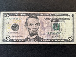 2006 Green Seal $5 Dollar Star Note