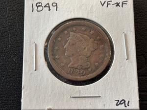 1849 Braided Hair Cent