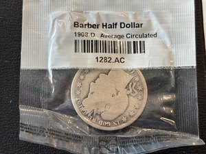 1908-D Barber Half Dollar