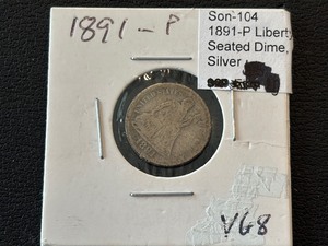 1891 Liberty Seated Dime