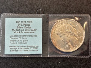 1922 Peace Dollar BU