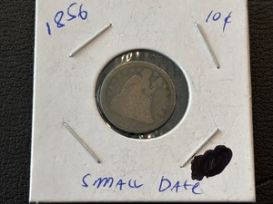 1856 Liberty Seated Dime Small Date