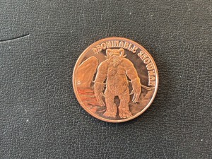 1 Ounce .999 Fine Copper Round