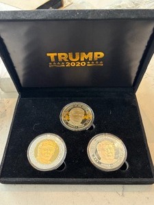 Silver Plated Trump Medallions