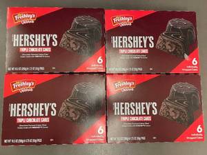 Hersheys Triple Chocolate Cakes - 4 Boxes (24 Cakes Total)
