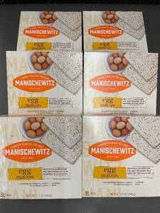 Manischewitz Egg Matzos 12 oz - Pack of 6 Boxes