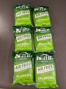 Nettle Brand Air Fried Jalapeo Kettle Cooked Potato Chips 1.7 oz (48 g) (Lot of 6)