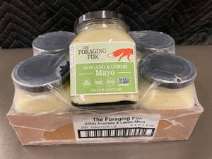 Case of 6 Foraging Fox Avocado & Lemon Mayo 9.2 oz Jars - BB 092724