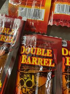 Double Barrel Hot Shots Meat Snacks Spicy Flavor 20-Count