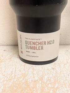 NEW STANLEY THE FLOWSTATE QUENCHER H2.0 TUMBLER 40 OZ BLACK