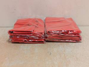 6 NEW REUSABLE INSULATED THERMAL BAGS RED