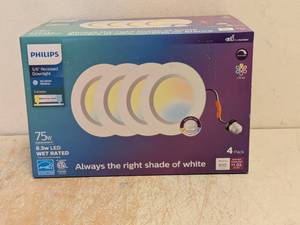 NEW PHILIPS 56 RECESSED DOWNLIGHT 4 PACK