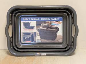 NEW SPACE SAVING LAUNDRY BASKET POP & LOAD COLLAPSE & STORE