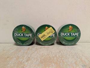 NEW DUCK TAPE 3 PACK GREEN 1.88 IN X 20 YD